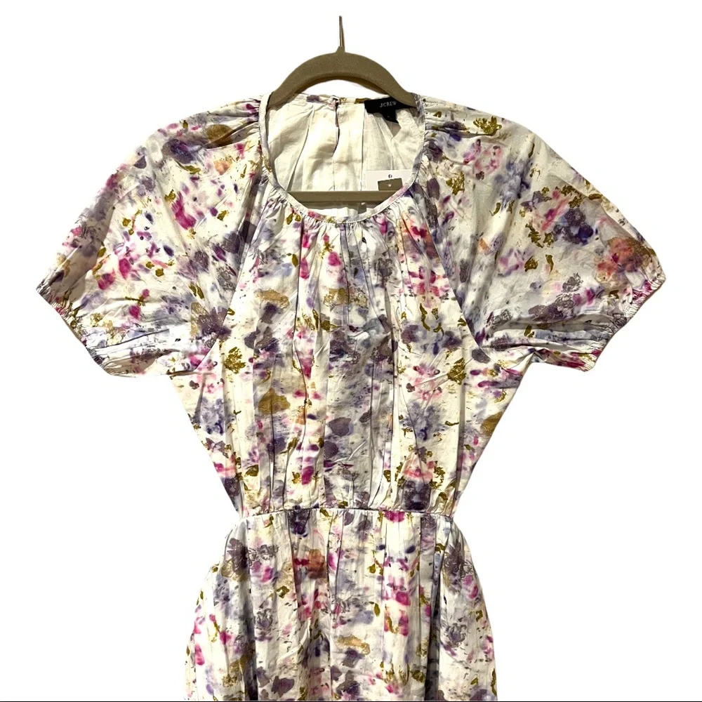 Flora Obscura X J. Crew Side Cutout Dress in Kaleidoscope Floral (8) - Picture 7 of 15